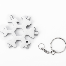 Multi function portable king ring pocket snowflake screwdriver wrench hex key set tool